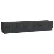 TV ormar s ladicama Crna 147 x 34,5 x 27 cm Konstruirano drvo
