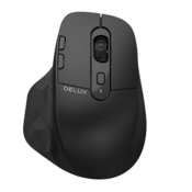 DELUX Brezžična miška Delux M912DB 2.4G (črna), (20771534)