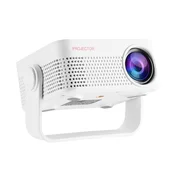 INF Prenosni domači projektor s 3D in WiFi, podpora 1080P, HDMI/USB/TF White, (5000093920)