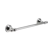 NEVIS Towel Holder 300x82mm, chrome - Chrome - 348x60x82 mm - Gedy - NEVIS - 120 - Zlitina - 348 - Nosilec brisač: enoročni - Retro - 348 - 60 - 82 - 14