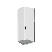ARMAL kvadratna tuš kabina PIVOT 80x90, krom profili, prozorno steklo 6 mm