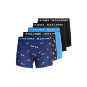 JACK & JONES Boksarice JACTHOR marine / azur / črna / bela