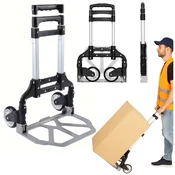 Lean-toys Zložljiv aluminijast transportni voziček 70 kg