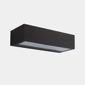 LEDS-C4 LED zunanja stenska svetilka Nemesis, rjava, širina 19,5 cm - Sodobni - Aluminij
