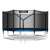 Neo-Sport vrtni trampolin 435 cm (14 ft) s vanjskom mrežom i ljestvama, plavi
