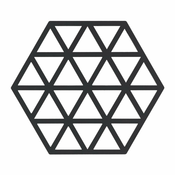 Črna silikonska podloga za vroče lonce Zone Triangles