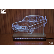 Black Cut 3D Lampa RGB