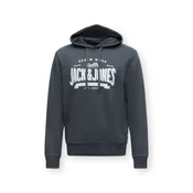 JACK & JONES Majica grafit/off-bela