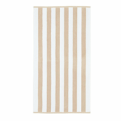 Bijeli/bež pamucan rucnik 50x85 cm Stripe Jacquard – Bianca