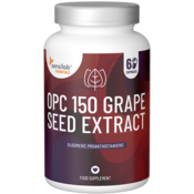 Essentials OPC 150 Izvleček grozdnih pešk + vitamin C, visok odmerek - vegansko, 60 kapsul