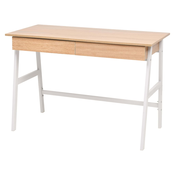 vidaXL Pisaci stol 110 x 55 x 75 cm boja hrasta i bijela