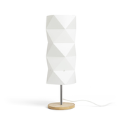 RENDL R13320 ZUMBA stolna lampa, dekorativna bijelo pvc/drvo/krom