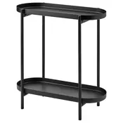 OLIVBLAD Stalak za cvece, unutra/spolja crna, 56 cm