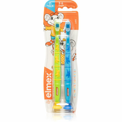 Elmex Childrens Toothbrush zobna ščetka za otroke soft 3-6 years 2 kos