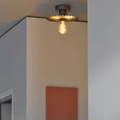 OSRAM stropna svetilka Decor Plissee, siva, jeklo, E27 - Dnevna soba/jedilnica - Sodobni - temno siva - Kovina