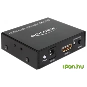 razdelnik audio signala DELOCK, 1x IN HDMI-A 19 pin (Ž) na 1x HDMI-A 19 pin (Ž), 1x 3.5MM, 1x Toslink (Ž), 1x RCA (Ž), 4K 30Hz