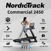 NordicTrack Commercial 2450 – tekalna steza – 4,25 CHP – 24” HD zaslon na dotik – možnost uporabe aplikacije iFit – nov model