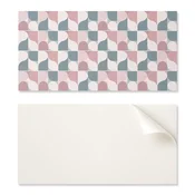 shumee Samolepilne tiskane vinilne ploščice z abstraktnim geometrijskim vzorcem 10x40x20 cm