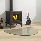 Staklena ploca za kamin *Transparent*an 800 x 600 mm Stakl