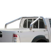 Misutonida Roll Bar O76mm inox srebrni za pickup Ford Ranger 2009-2011 double cab s TÜV certifikatom