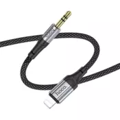 Hoco AUX kabel UPA26 iz Lightning na 3.5 mm (1m) črn