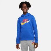 Nike B NSW SI FLC PO HOODIE BB, dječji pulover, plava FD1197