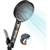 Dardanar Handheld Filtered Shower Head, High Pressure 6 Spray Mode Shower Head with Filter, Water Softener Hard Water Filter Beads - Removes Chlorine - Reduces, (21062438)