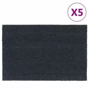 Otiraci 5 kom tamnosivi 40 x 60 cm cupavi od kokosovih vlakana