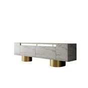HANAH HOME TV polica Bohem Travertine Gold OUTLET
