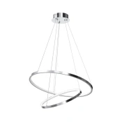 LED luster na sajli HOOP LED/51W/230V precnik 60 cm 4000K sjajni hrom