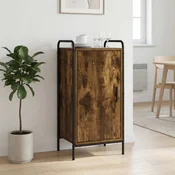 vidaXL Strani šal Dimljen hrast 97 x 33 x 81 cm Inženirski les