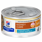 Hills Prescription Diet k/d Stew Kidney care v konzervi za mačke s tuno 82 g