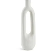 Vaza INGEMAR Š10xD8xV34cm bela