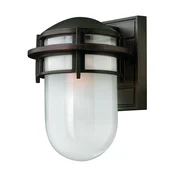Elstead Lighting Elstead Reef 1 majhna zunanja stenska svetilka, viktorijanska bronasta, IP44, E27, (22099980)