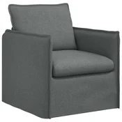 Vidaxl Kavč Temno siva 75 x 82 x 85 cm blago