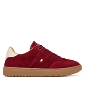 Superge Elisabetta Franchi Low Cut Lace Up F4A9-E0340-0071 D Bordo rdeča