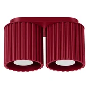 Bordo rdeče kovinsko točkovno svetilo 10x21 cm Zora – Sollux