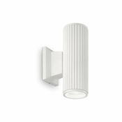 Ideal Lux - Zunanja stenska svetilka BASE 2xGU10/28W/230V IP44 bela