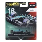 Hot Wheels: dirkalni avtomobil F1 – Lance Stroll – Aston Martin