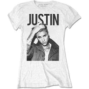 Justin Bieber Bold White S Ženske Majica