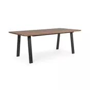 MIZA OSLO ANTRACIT-NATUR 200x100cm