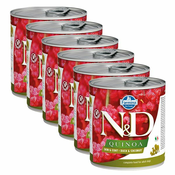Farmina N&D dog Quinoa Duck & Coconut 6x285 g, 5+1 GRATIS