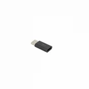 S-box ADAPTER MICRO USB 2.0 ženski -> TYPE-C moški črn