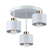 Luster na šipci 3xE27/35W/230V, precnik 30 cm, bela/zlatna