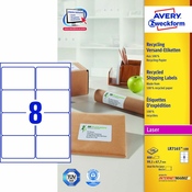 AVERY ZWECKFORM etikete LR7165-100, 99,1x67,7, 100 listov, reciklirane