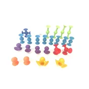 Alltoys Konstrukcijski komplet s priseski, 24 silikonskih delov
