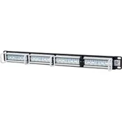 INTELLINET Prespojni panel Cat5e, UTP, 24-portni, 19, 1U crni