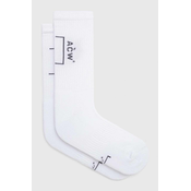 Čarape A-COLD-WALL* BRACKET SOCK za muškarce, boja: bijela ACWMSK034C