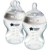 Tommee Tippee C2N Closer to Nature Natured steklenička za dojenčke 2 ks 0m+ 2x260 ml