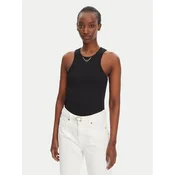 TWINSET Top 251TT2400 Črna Slim Fit